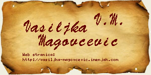 Vasiljka Magovčević vizit kartica